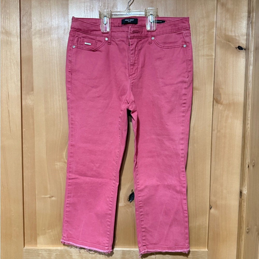Nine West Women's Pink Ankle Jeans